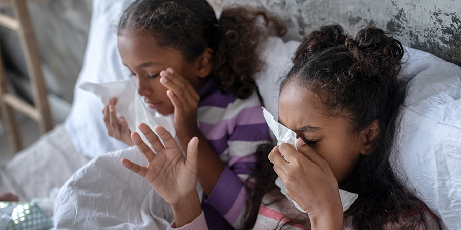 Como os vírus da gripe afetam as crianças